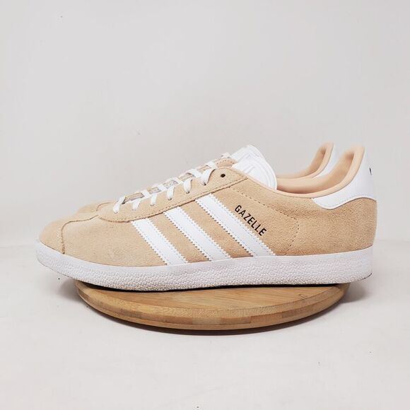 adidas Gazelle Shoes Womens 10.5 Halo Blush Suede Sneaker Lace Up Low Soccer - Picture 1 of 14